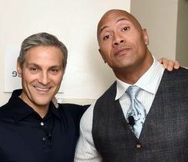 Ari Emanuel with Dwayne Johnson